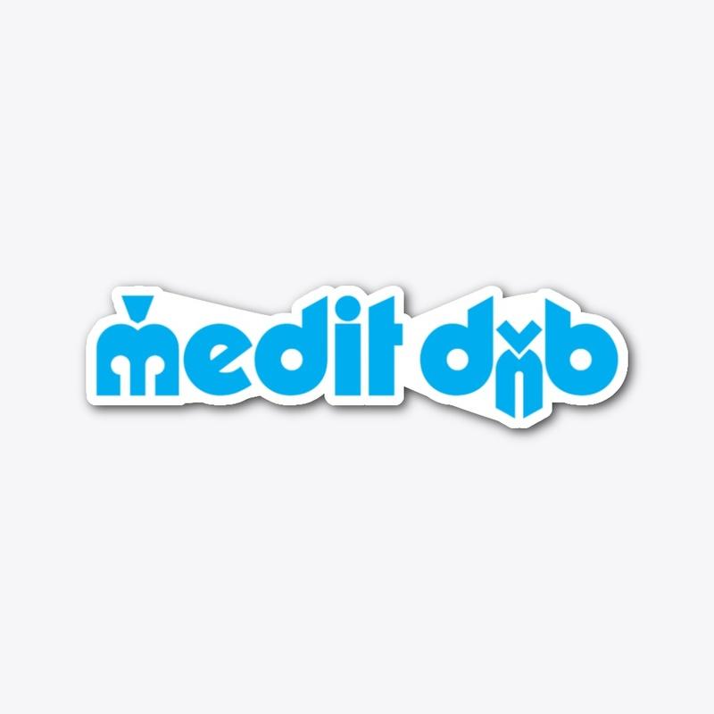 Medit DNB In The Sunshine Sticker Blue